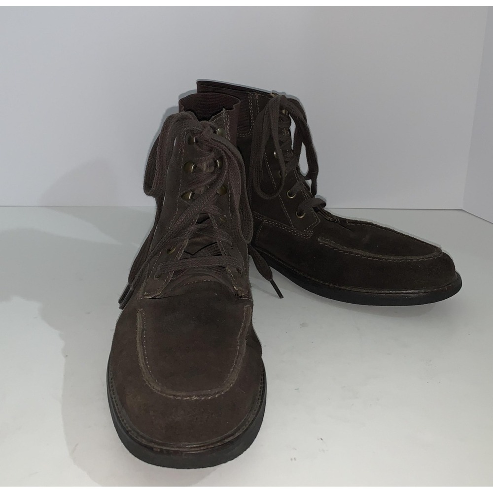 Tommy Bahama Lionelle Boots Mens Size 10 Brown Suede Combat Ankle Casual Lace Up